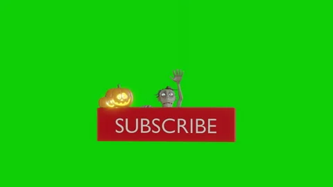 Halloween Subscribe Animation Stock Footage 162349928