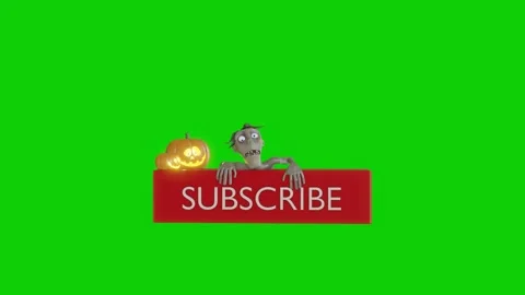 Halloween Subscribe Animation Stock Footage 162349967