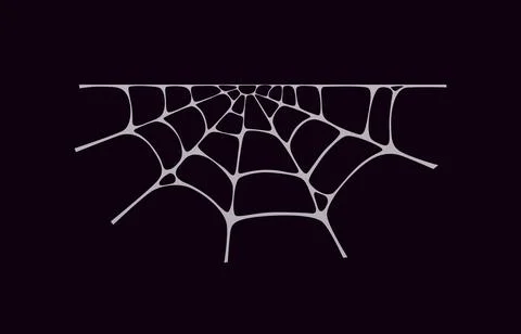Halloween tangled cobweb, spiderweb texture Stock Illustration