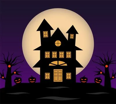 Halloween template background Stock Illustration