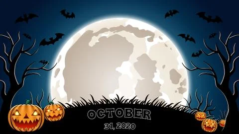 Halloween template. Stock Illustration