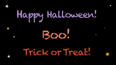 Halloween Text Animation Stock Footage 317425678