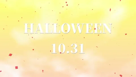 Halloween text background animation motion graphics Video stock 162734729