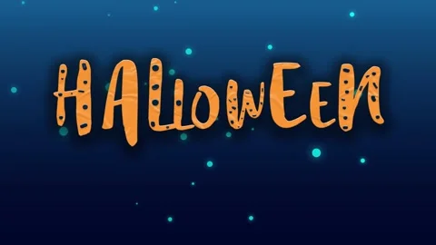 "Halloween" text Stock Footage 161150225
