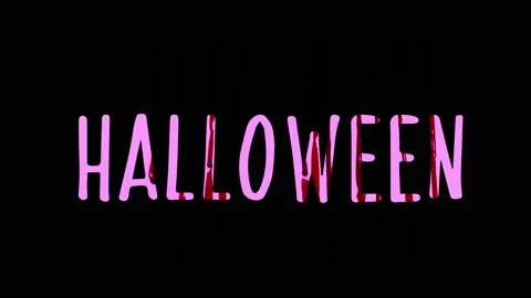 Halloween text Video stock 162768439