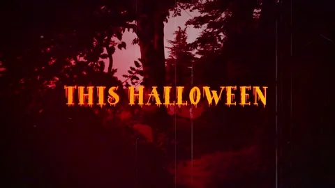 This Halloween Text Stock Footage 285405550