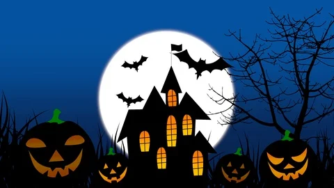 Halloween theme background animation. | Stock Video | Pond5