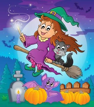 Halloween theme image - illustration. Illustrazione stock