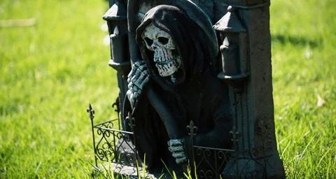 Halloween theme. Pattern with skeleton for Halloween banner. Stock Photos