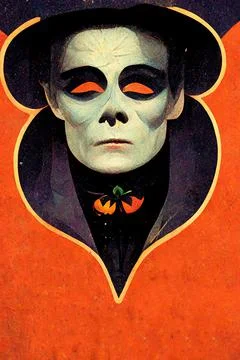 Halloween theme poster with copy space Stock Illustration