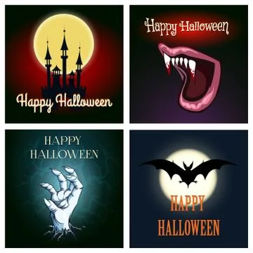 Halloween Theme Set Stock Illustration