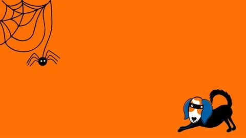 Halloween theme web banner Stock Illustration