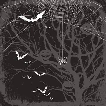 Halloween themed background Illustrazione stock