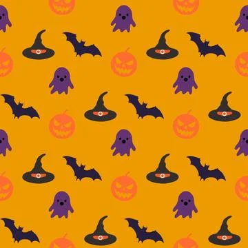 A Halloween themed pattern of bats Stock Illustration