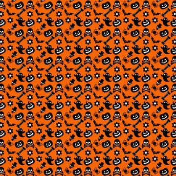 Halloween Themed Pattern Stock Illustration