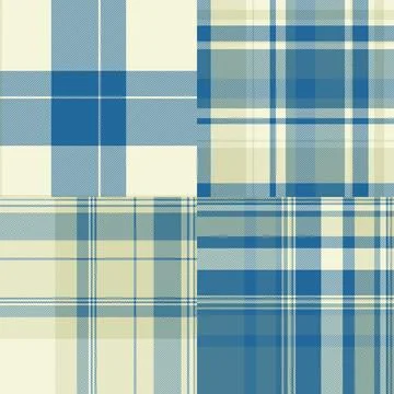 Halloween themed plaid pattern pack for marketplaces. Multi style tartan set  Stock Illustration