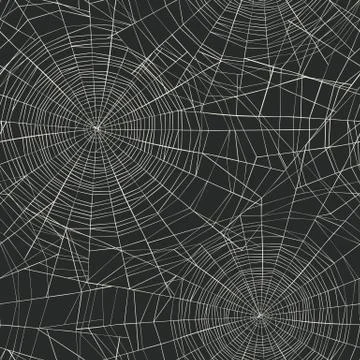 Halloween themed seamless pattern. Spider web background. イラスト素材