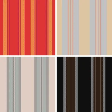 Halloween themed striped pattern pack for marketplaces. Multi style lines s.. Stock Illustration