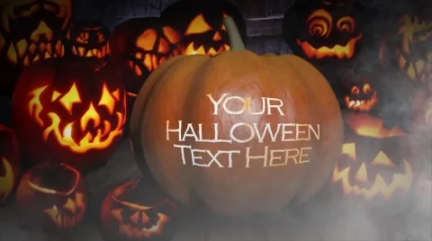 Halloween Title for AE6 Stock After Effects