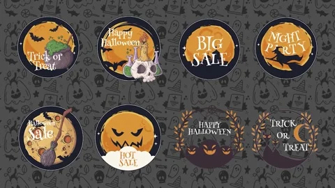 Halloween Titles  After Effects	Stock