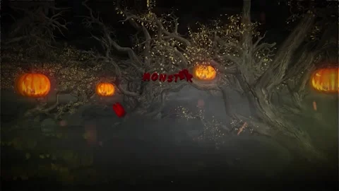 Halloween Titles Set Stock After Effects