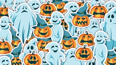 Halloween Transition Stock Footage 284384014
