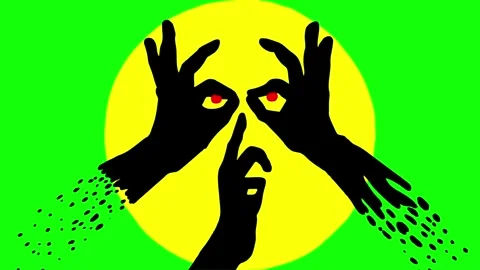 Halloween transition pack green screen Stock Footage 316764217