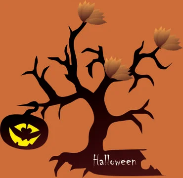 Halloween tree Stock Illustration