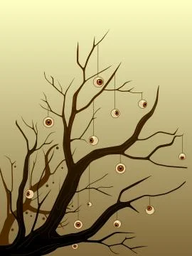 Halloween tree Stock Illustration