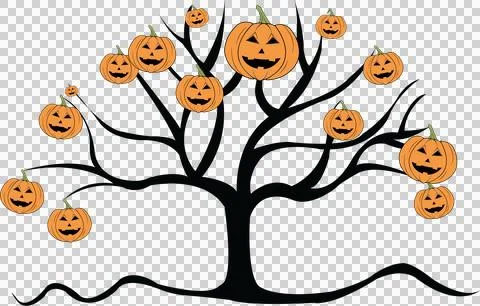 Halloween Tree Illustrazione stock