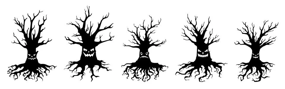 Halloween tree イラスト素材