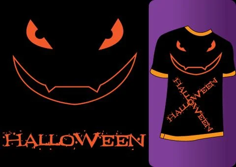 Halloween tshirt Stock Illustration