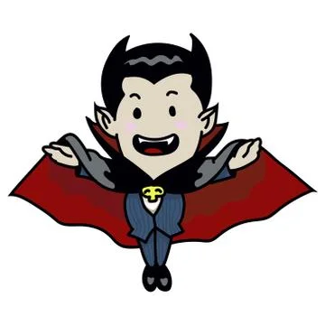 Halloween Vampire cartoon - Vector Illustration Stock Illustration