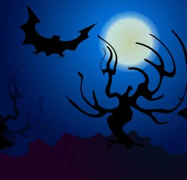 Halloween vector background Ilustración de archivo