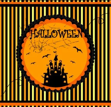 Halloween vector card Stock Illustration