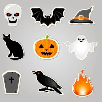 Halloween vector elements Stock Illustration