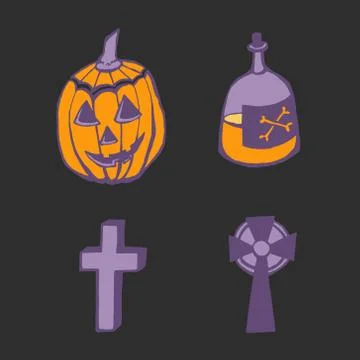 Halloween vector illustration Stock Illustration