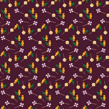Halloween vector pattern Stock Illustration