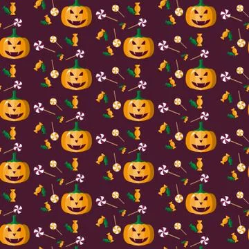 Halloween vector pattern Stock Illustration