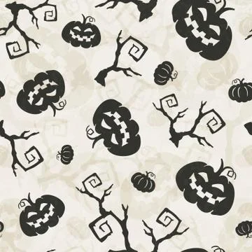 Halloween vector pattern Illustrazione stock