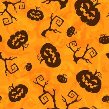 Halloween vector pattern Stock Illustration