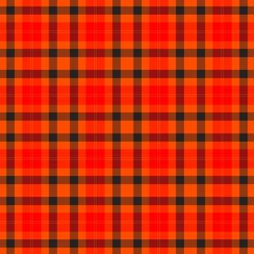 Halloween vector pattern with plaid stripes and pumpkins, spooky ghosts, an.. Stockillustratie