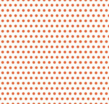 Halloween vector polka dot background. Orange and white light endless seamles Illustrazione stock