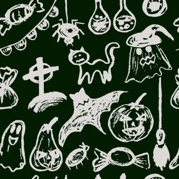 Halloween. Vector Seamless pattern イラスト素材