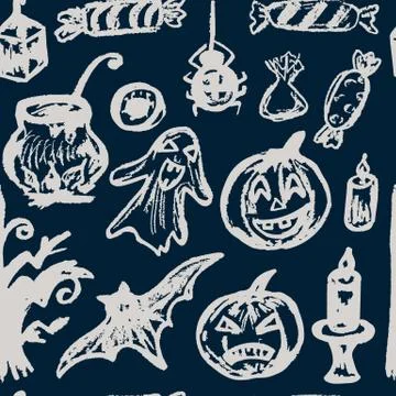 Halloween. Vector Seamless pattern イラスト素材