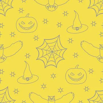 Halloween vector seamless pattern. イラスト素材