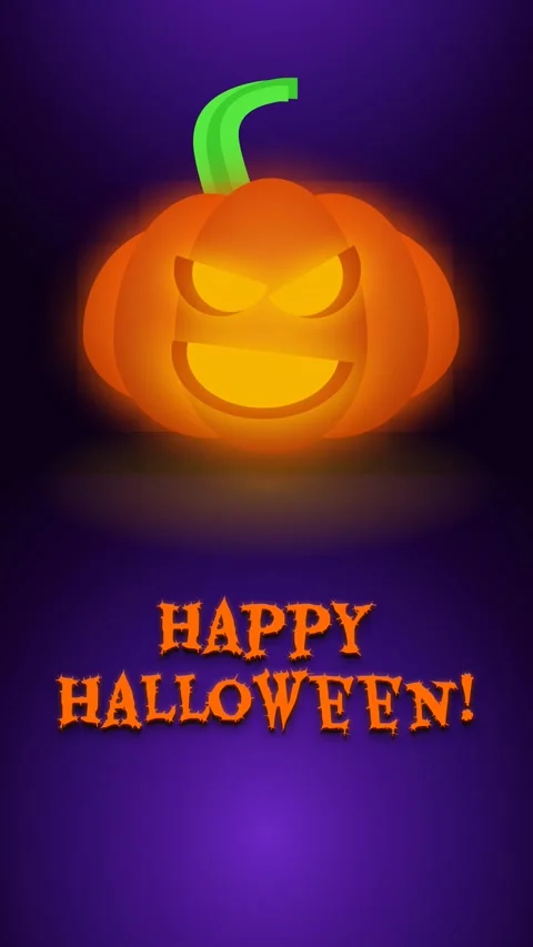 Halloween vertical video greeting card Stock Footage 345970486