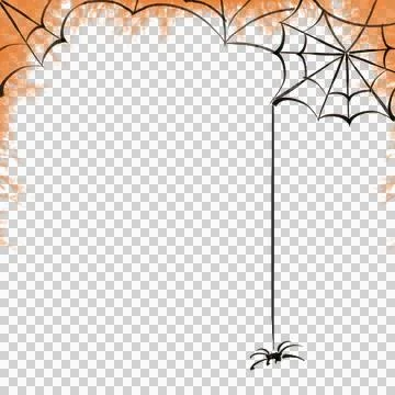 Halloween web decorative border Stock Illustration