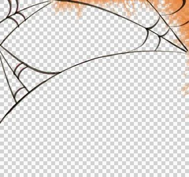 Halloween web decorative border Stock Illustration