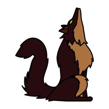 Halloween werewolf vector design icon Stock Illustration